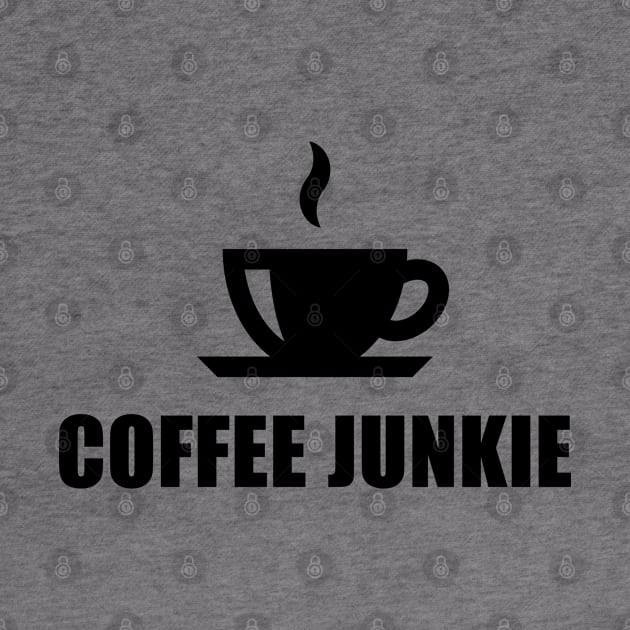 Coffee Junkie (Coffee Drinker / Coffee Cup / Black) by MrFaulbaum